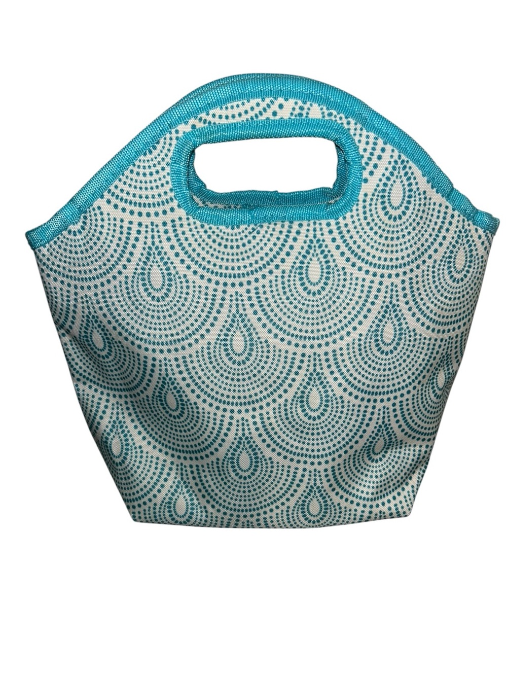 Teal Dot Wave Neoprene Tote - Women Bags